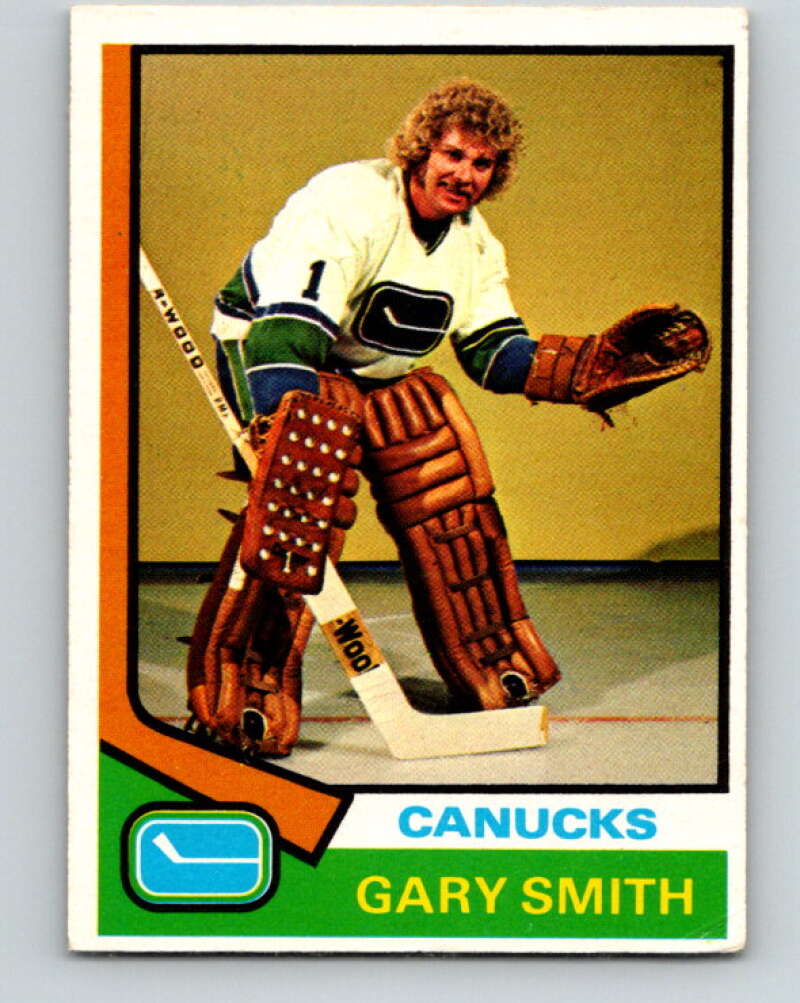 1974-75 O-Pee-Chee #22 Gary Smith Vancouver Canucks V4267