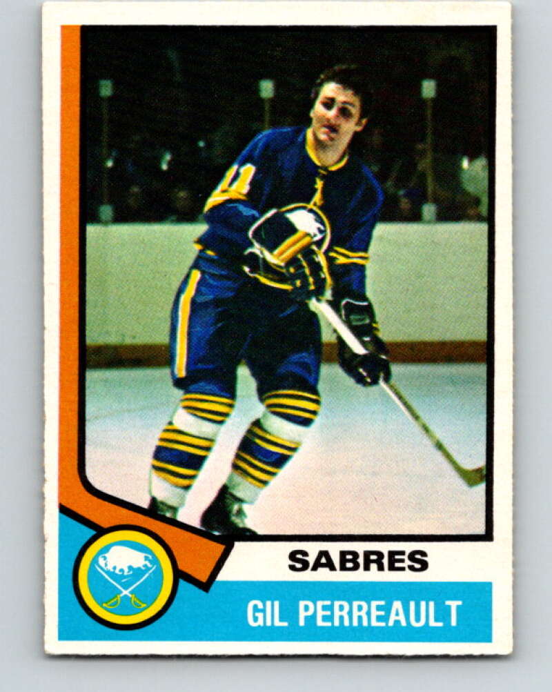 1974-75 O-Pee-Chee #25 Gilbert Perreault Buffalo Sabres V4271