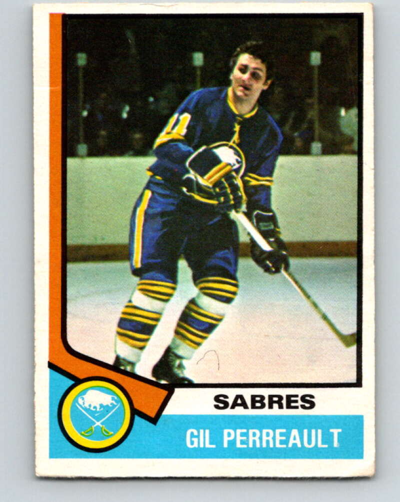 1974-75 O-Pee-Chee #25 Gilbert Perreault Buffalo Sabres V4272