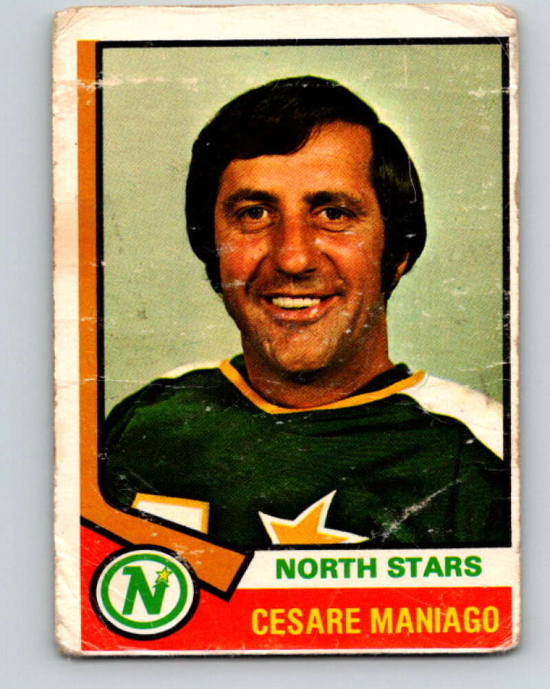 1974-75 O-Pee-Chee #26 Cesare Maniago Minnesota North Stars V4273