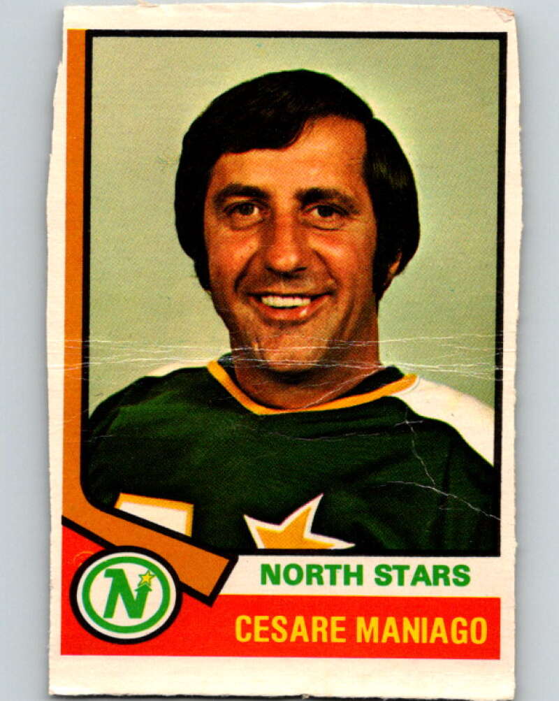 1974-75 O-Pee-Chee #26 Cesare Maniago Minnesota North Stars V4275