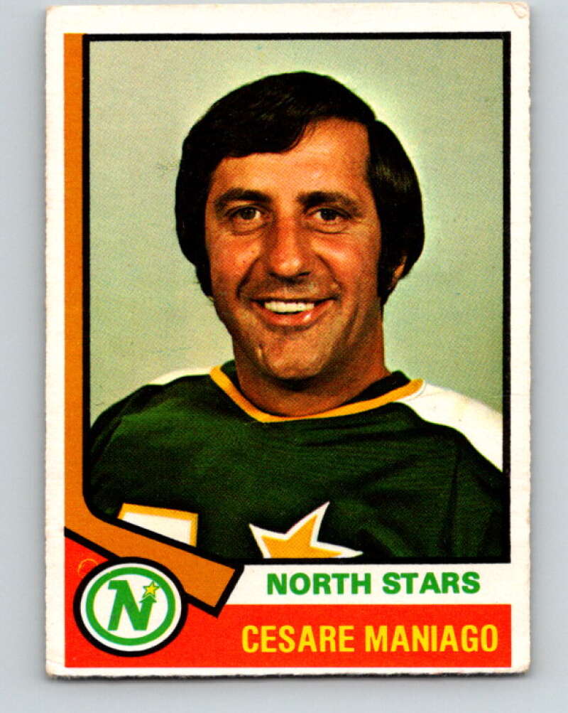 1974-75 O-Pee-Chee #26 Cesare Maniago Minnesota North Stars V4276
