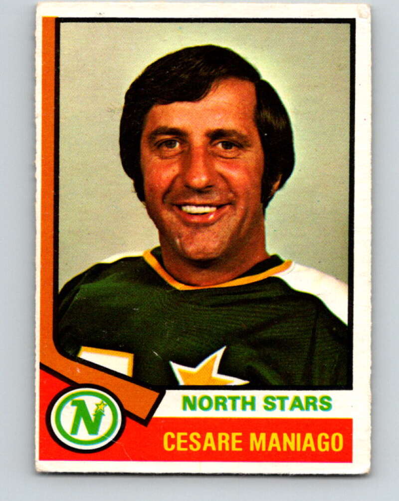 1974-75 O-Pee-Chee #26 Cesare Maniago Minnesota North Stars V4277