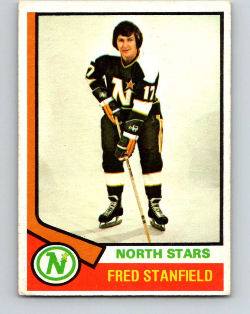 1974-75 O-Pee-Chee #31 Fred Stanfield Minnesota North Stars V4284