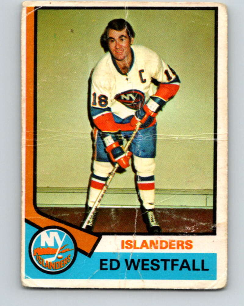 1974-75 O-Pee-Chee #32 Ed Westfall New York Islanders V4286