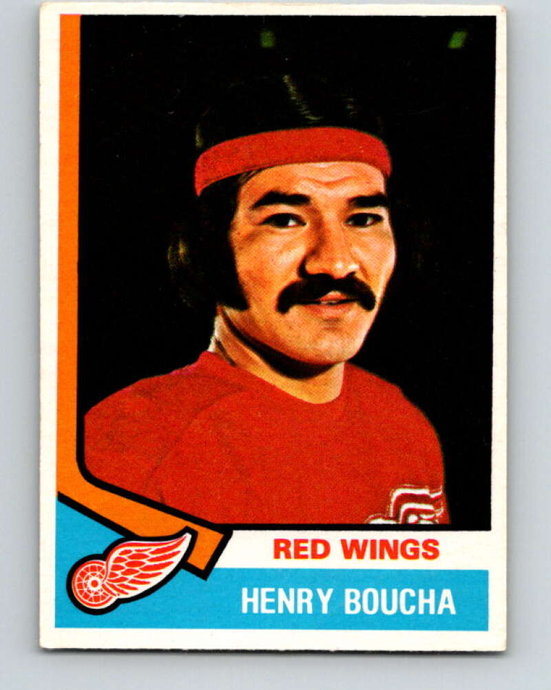 1974-75 O-Pee-Chee #38 Henry Boucha Detroit Red Wings V4300