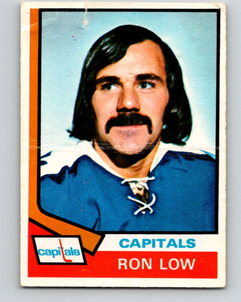 1974-75 O-Pee-Chee #39 Ron Low Washington Capitals V4301