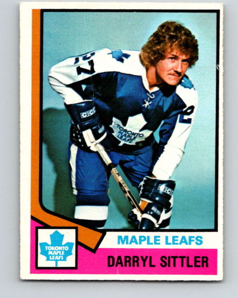 1974-75 O-Pee-Chee #40 Darryl Sittler Toronto Maple Leafs V4304
