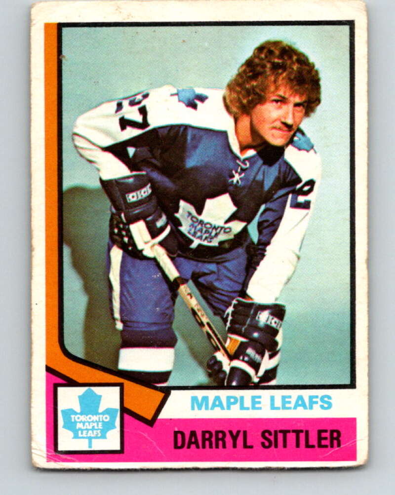 1974-75 O-Pee-Chee #40 Darryl Sittler Toronto Maple Leafs V4305