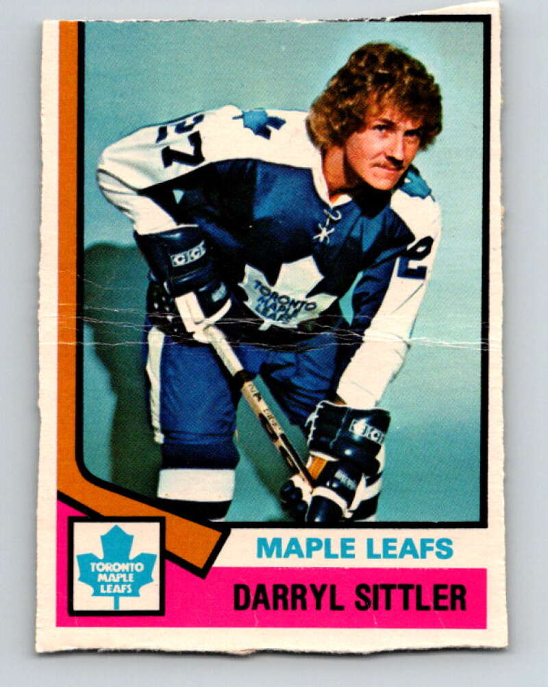 1974-75 O-Pee-Chee #40 Darryl Sittler Toronto Maple Leafs V4306