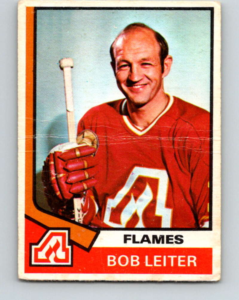1974-75 O-Pee-Chee #51 Bob Leiter Atlanta Flames V4327