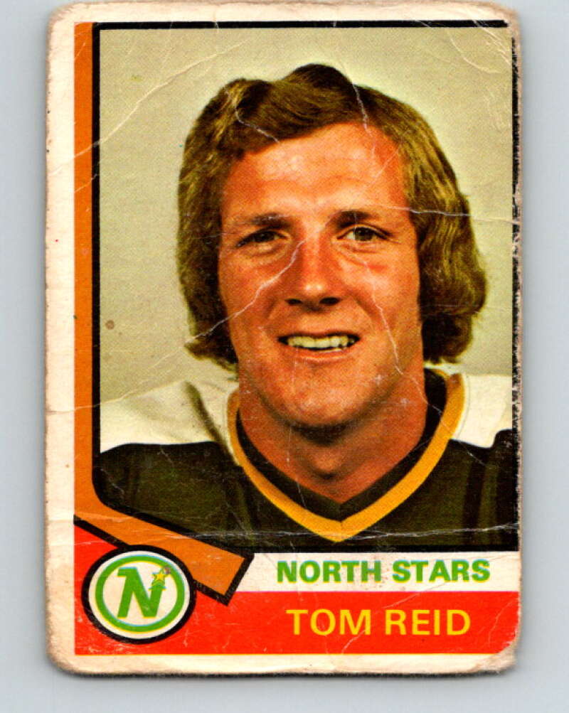 1974-75 O-Pee-Chee #52 Tom Reid Minnesota North Stars V4328