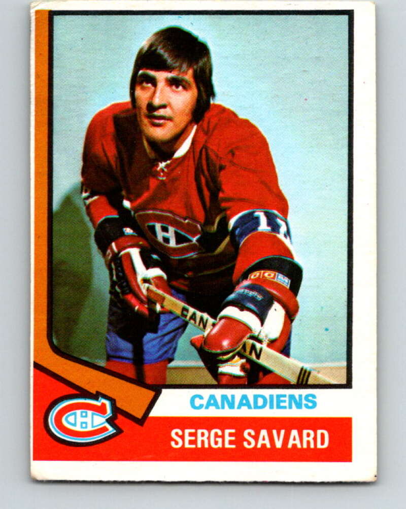 1974-75 O-Pee-Chee #53 Serge Savard Montreal Canadiens V4329