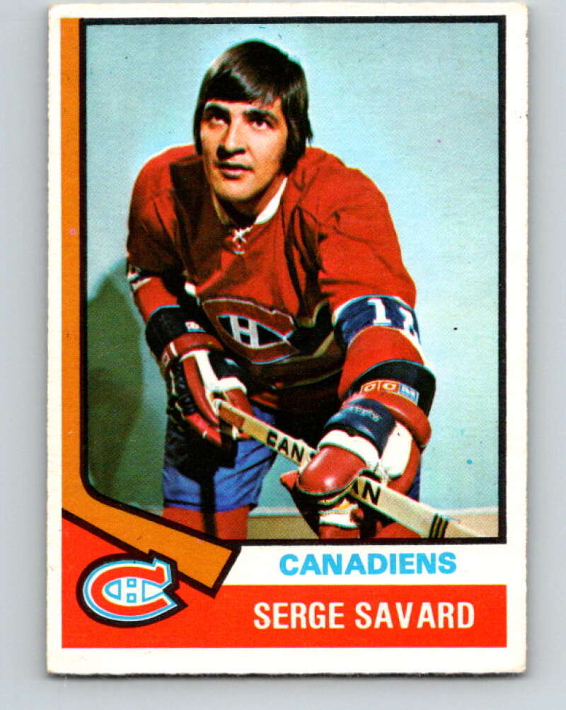 1974-75 O-Pee-Chee #53 Serge Savard Montreal Canadiens V4331