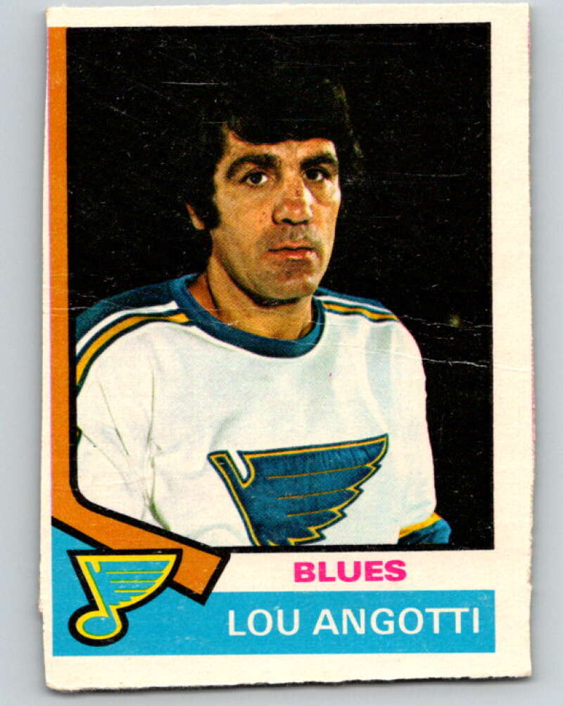 1974-75 O-Pee-Chee #63 Lou Angotti CO V4350