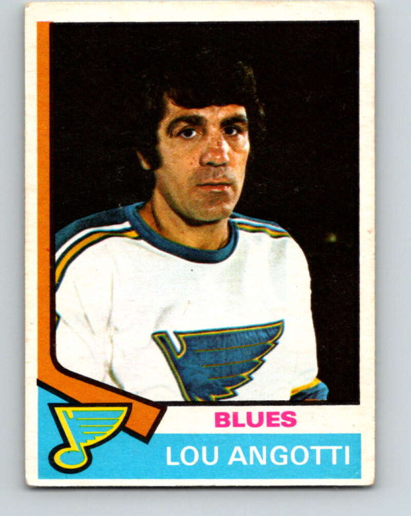 1974-75 O-Pee-Chee #63 Lou Angotti CO V4352