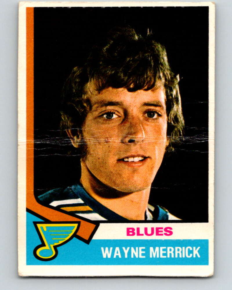 1974-75 O-Pee-Chee #66 Wayne Merrick RC Rookie St. Louis Blues V4358