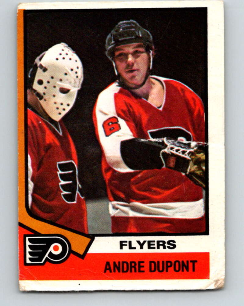 1974-75 O-Pee-Chee #67 Andre Dupont Philadelphia Flyers V4360