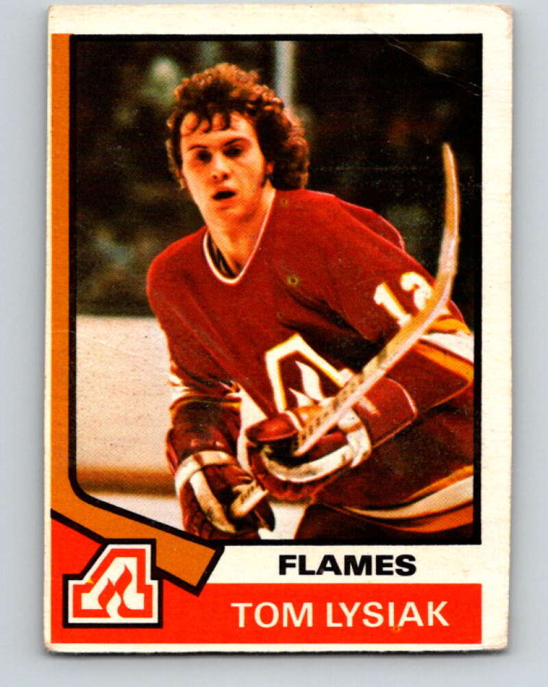 1974-75 O-Pee-Chee #68 Tom Lysiak RC Rookie Atlanta Flames V4362