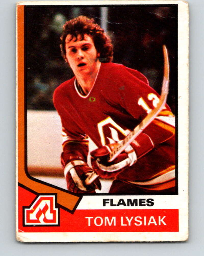 1974-75 O-Pee-Chee #68 Tom Lysiak RC Rookie Atlanta Flames V4363