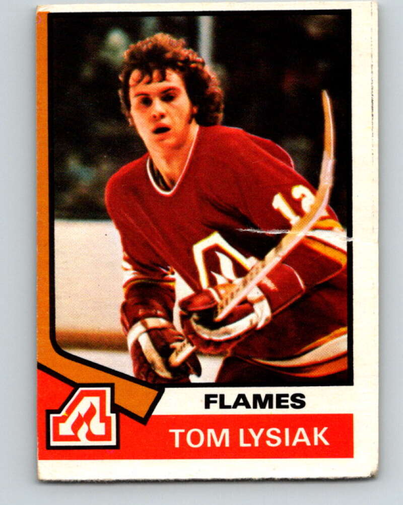 1974-75 O-Pee-Chee #68 Tom Lysiak RC Rookie Atlanta Flames V4365