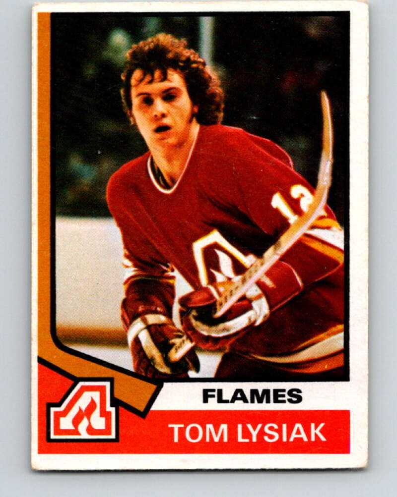 1974-75 O-Pee-Chee #68 Tom Lysiak RC Rookie Atlanta Flames V4366