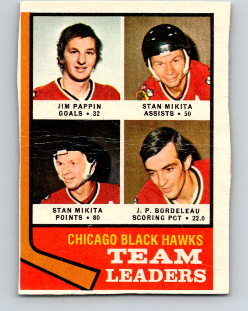1974-75 O-Pee-Chee #69 J.P. Bordeleau TL Chicago Blackhawks V4367