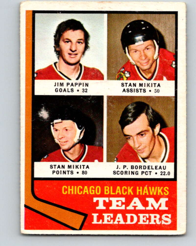 1974-75 O-Pee-Chee #69 J.P. Bordeleau TL Chicago Blackhawks V4368