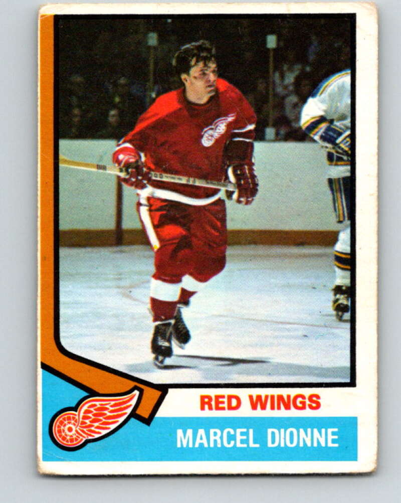 1974-75 O-Pee-Chee #72 Marcel Dionne Detroit Red Wings V4371