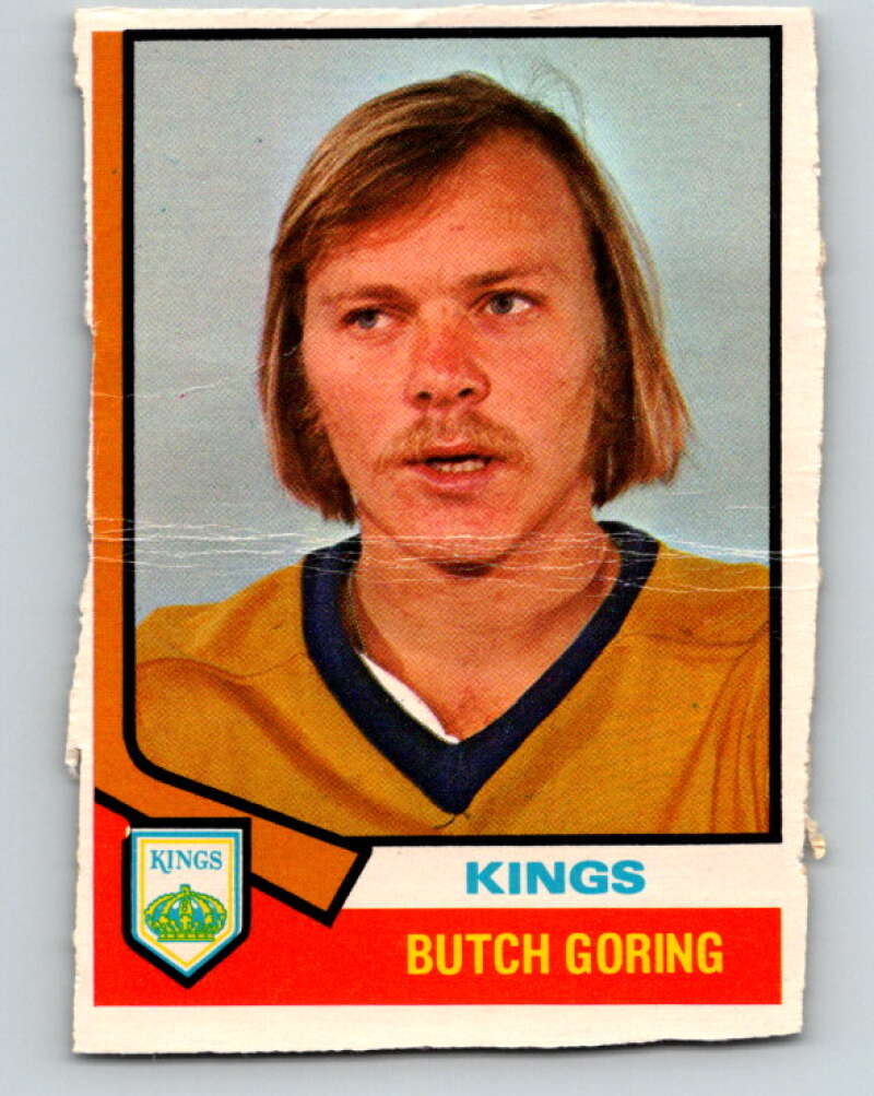 1974-75 O-Pee-Chee #74 Butch Goring Los Angeles Kings V4373