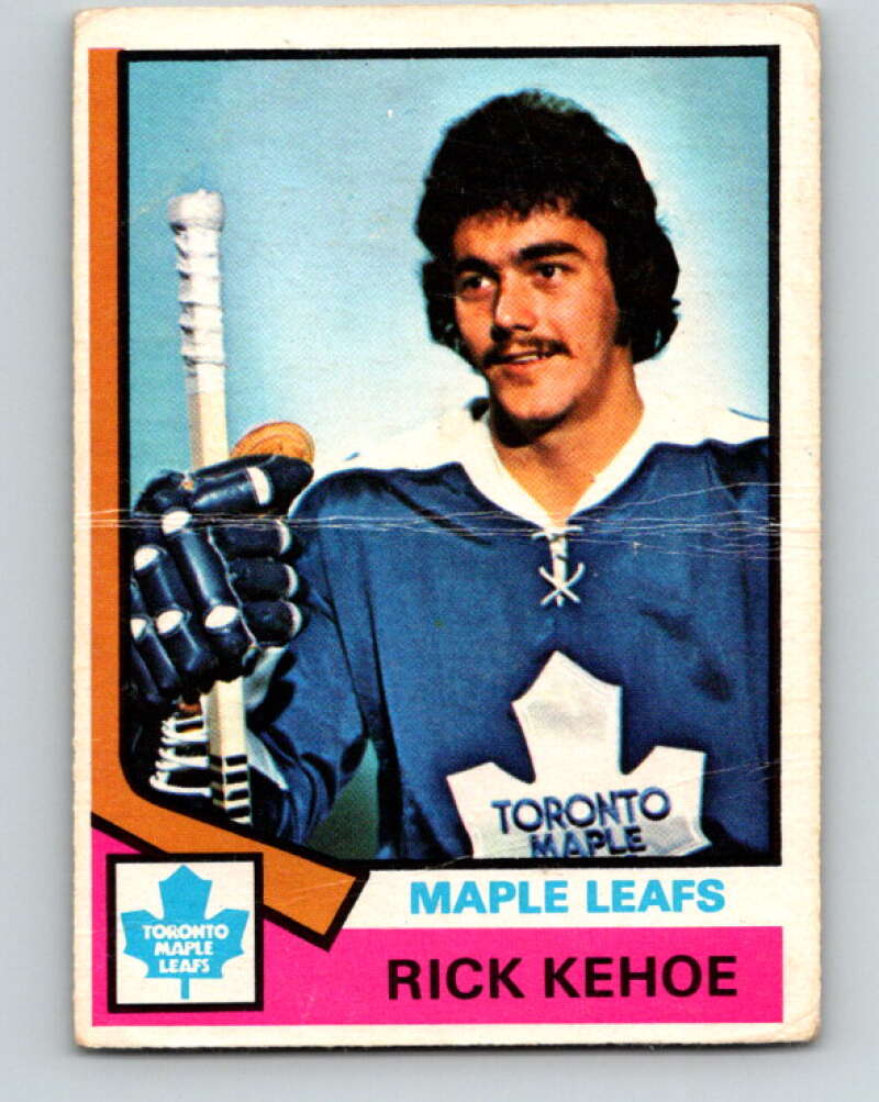 1974-75 O-Pee-Chee #81 Rick Kehoe Toronto Maple Leafs V4387