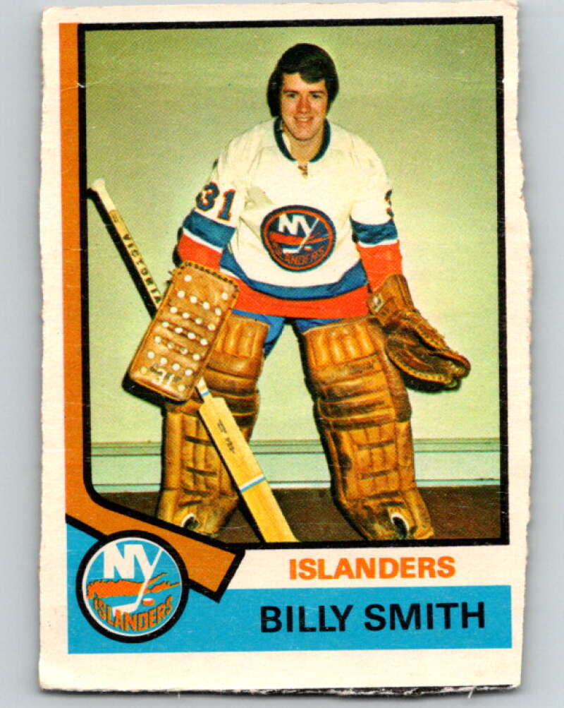1974-75 O-Pee-Chee #82 Billy Smith New York Islanders V4390