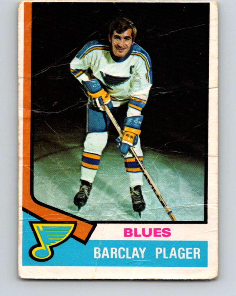 1974-75 O-Pee-Chee #87 Barclay Plager St. Louis Blues V4401