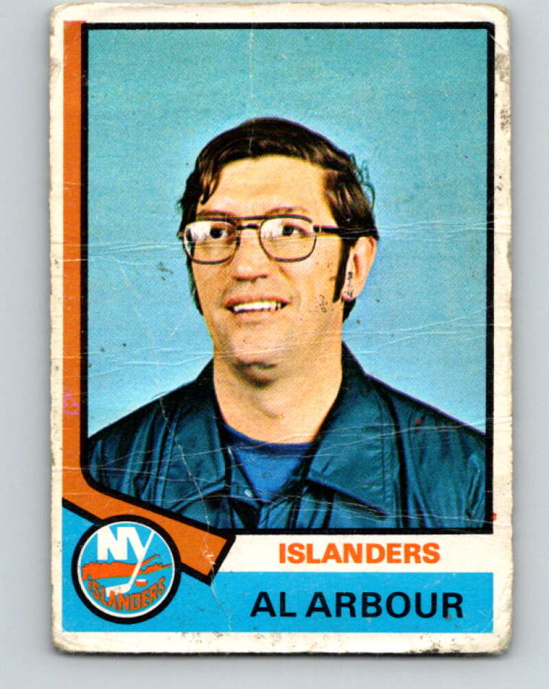 1974-75 O-Pee-Chee #91 Al Arbour CO New York Islanders V4406