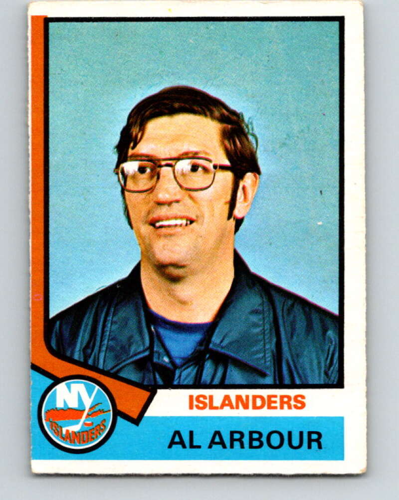 1974-75 O-Pee-Chee #91 Al Arbour CO New York Islanders V4407