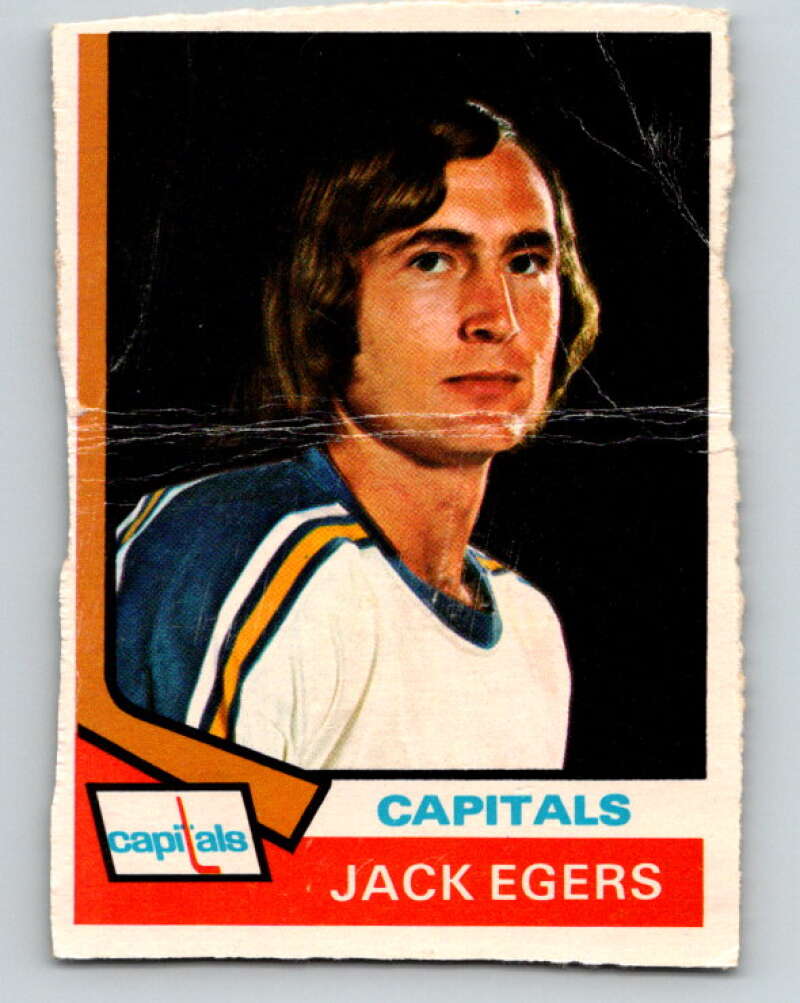 1974-75 O-Pee-Chee #93 Jack Egers V4409