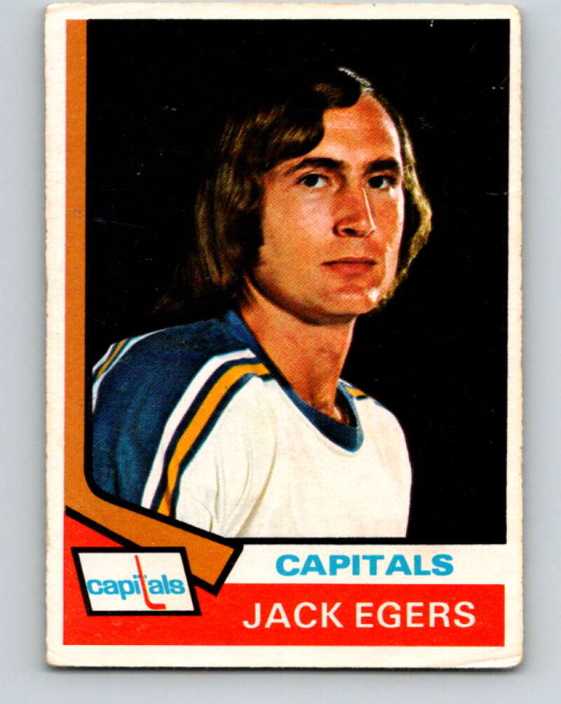 1974-75 O-Pee-Chee #93 Jack Egers V4410