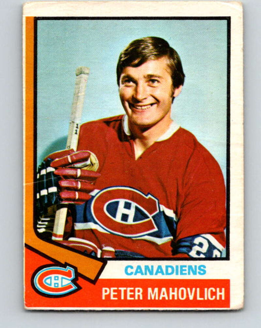 1974-75 O-Pee-Chee #97 Pete Mahovlich  Montreal Canadiens  V4417
