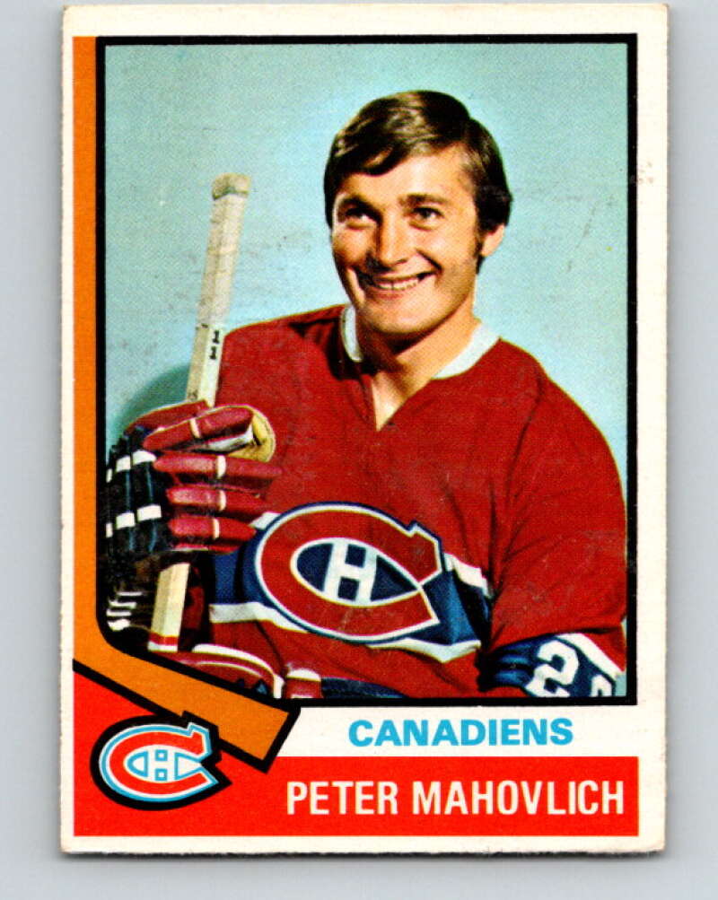 1974-75 O-Pee-Chee #97 Pete Mahovlich Montreal Canadiens V4418
