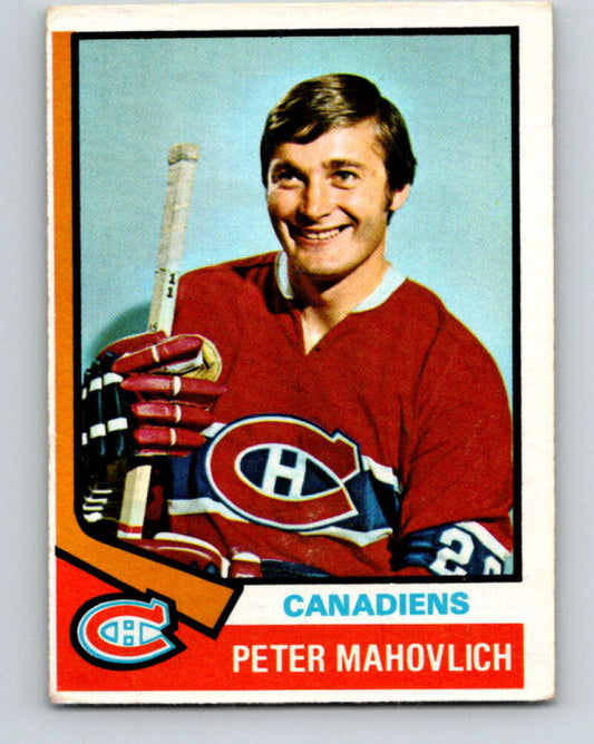 1974-75 O-Pee-Chee #97 Pete Mahovlich  Montreal Canadiens  V4420