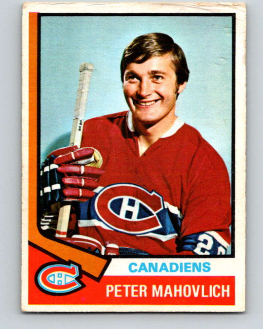 1974-75 O-Pee-Chee #97 Pete Mahovlich  Montreal Canadiens  V4421