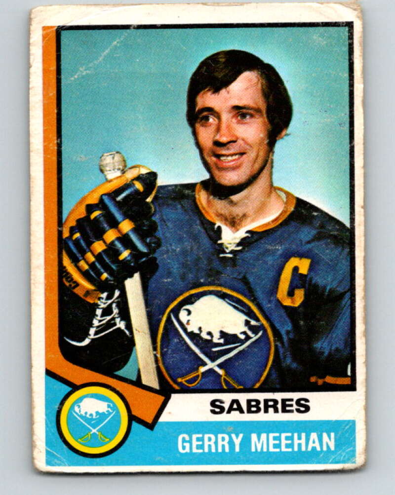 1974-75 O-Pee-Chee #99 Gerry Meehan Buffalo Sabres V4424
