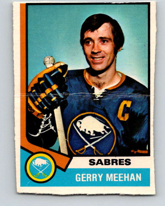 1974-75 O-Pee-Chee #99 Gerry Meehan  Buffalo Sabres  V4425