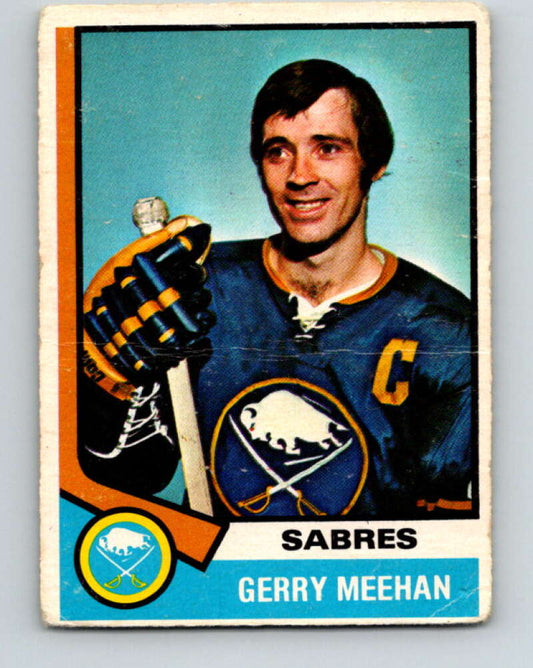 1974-75 O-Pee-Chee #99 Gerry Meehan  Buffalo Sabres  V4427