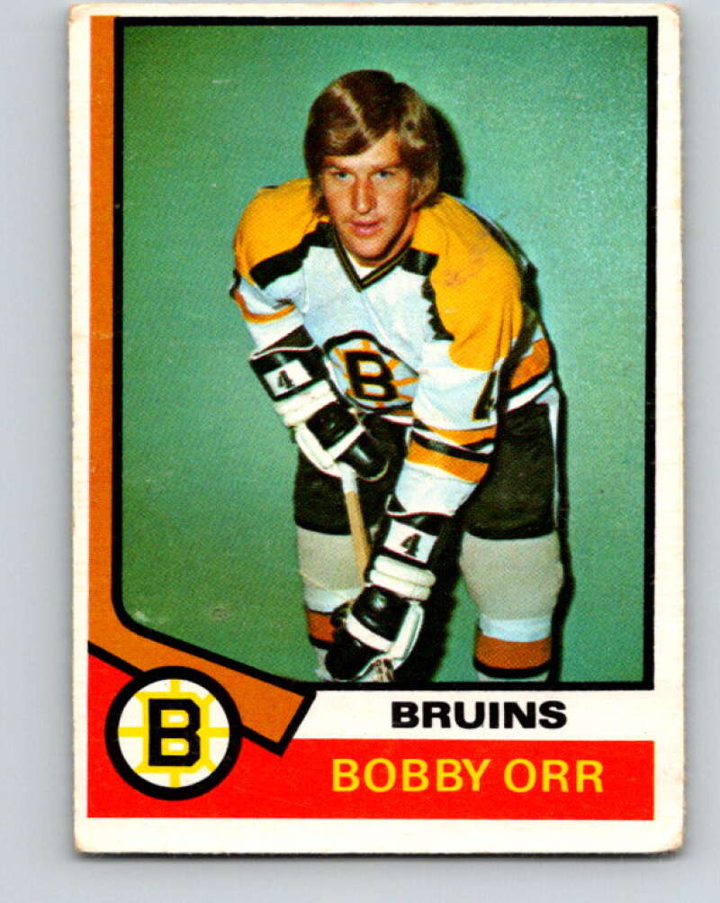 1974-75 O-Pee-Chee #100 Bobby Orr Boston Bruins V4429