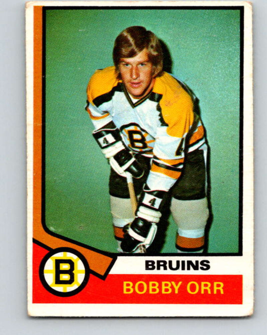 1974-75 O-Pee-Chee #100 Bobby Orr  Boston Bruins  V4429