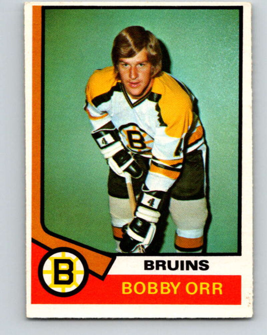 1974-75 O-Pee-Chee #100 Bobby Orr  Boston Bruins  V4431
