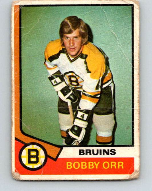 1974-75 O-Pee-Chee #100 Bobby Orr  Boston Bruins  V4433