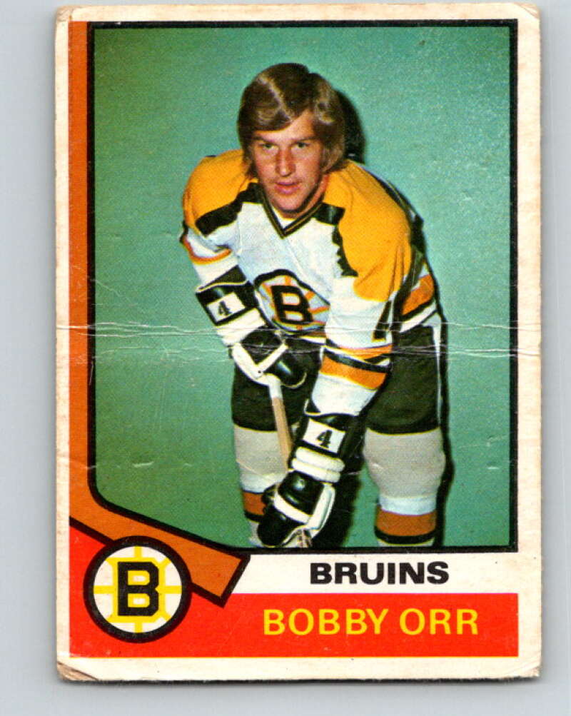 1974-75 O-Pee-Chee #100 Bobby Orr Boston Bruins V4434
