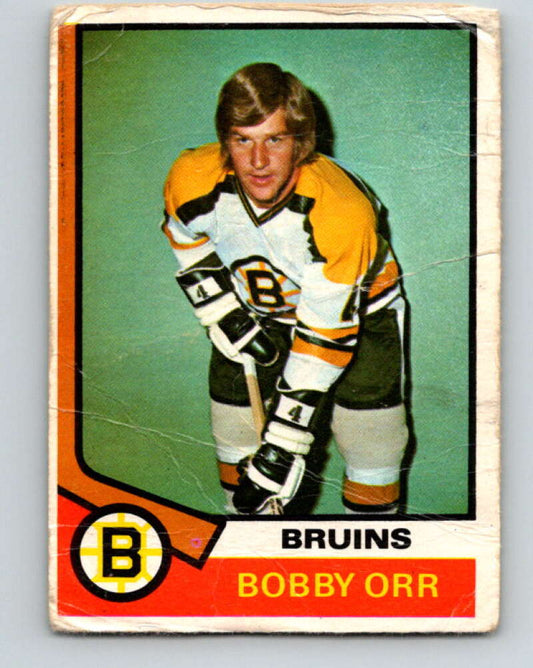 1974-75 O-Pee-Chee #100 Bobby Orr  Boston Bruins  V4435